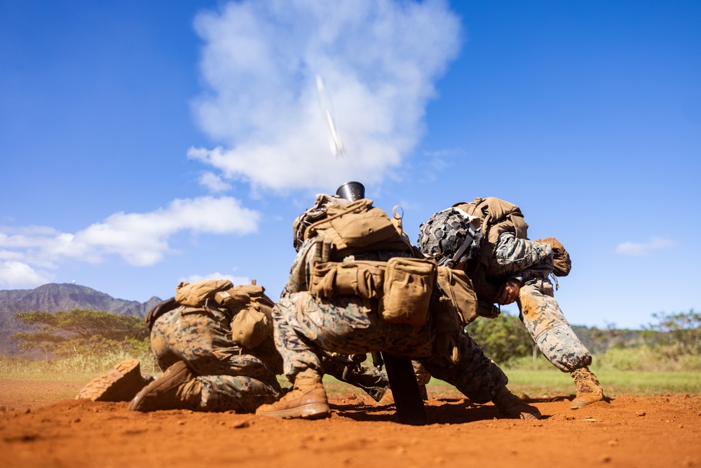 3d LCT conducts 81mm live-fire mortar range at Schofield