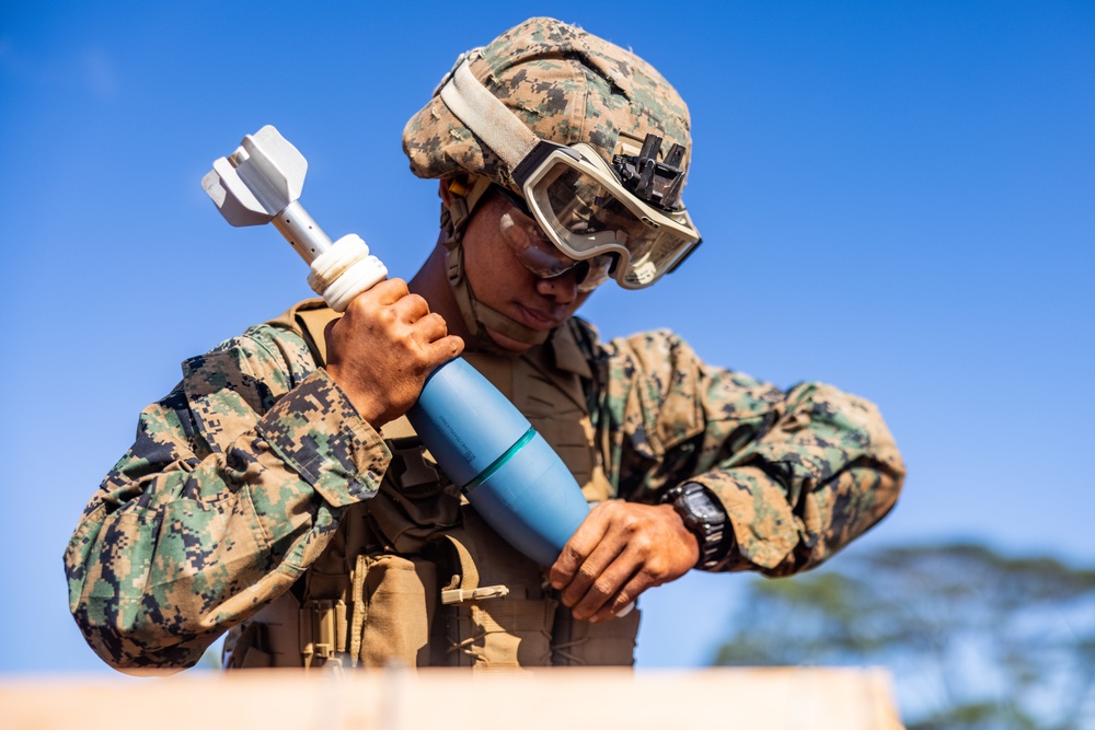 3d LCT conducts 81mm live-fire mortar range at Schofield