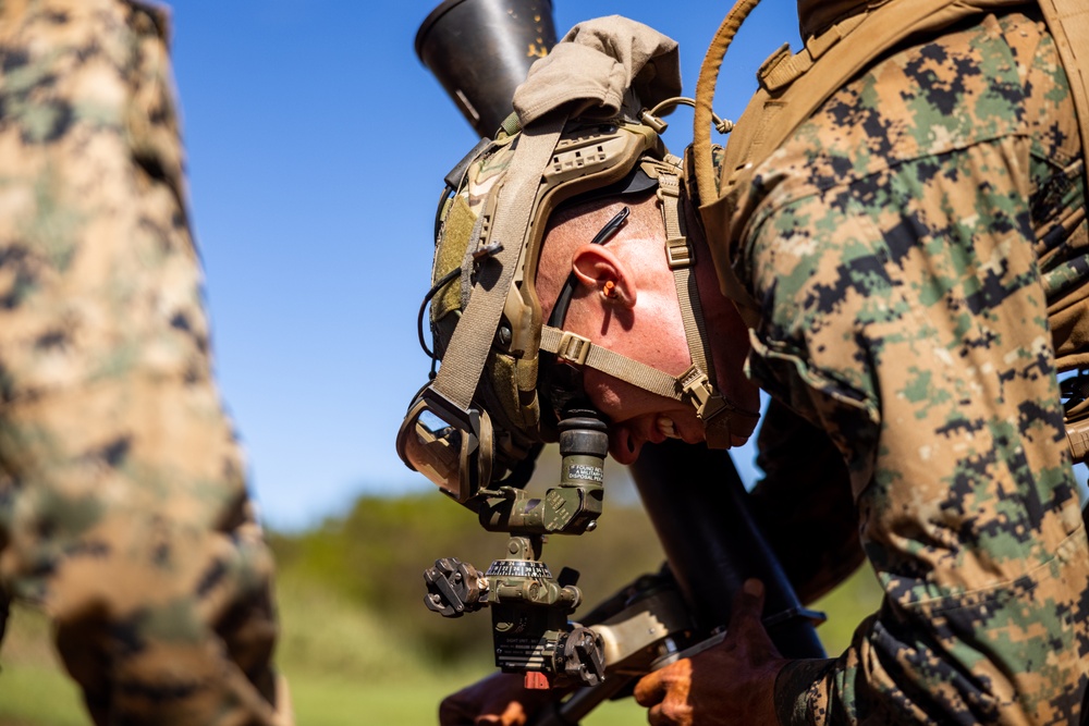 3d LCT conducts 81mm live-fire mortar range at Schofield