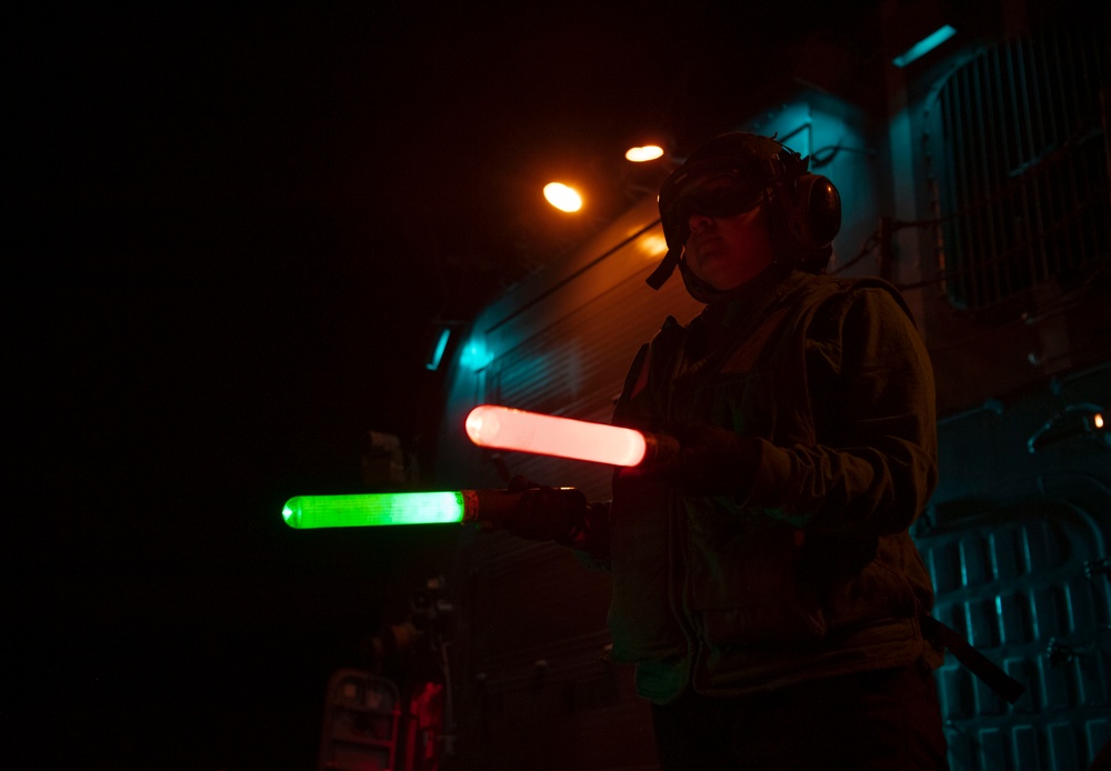USS Sterett conducts routine operations as part of the Carl Vinson Carrier Strike Group
