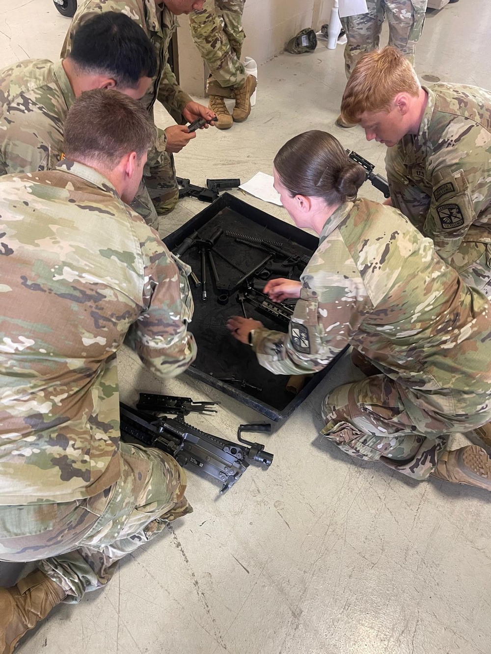 Army South NCOs prepare UTSA cadets for Ranger Challenge with weapons familiarization