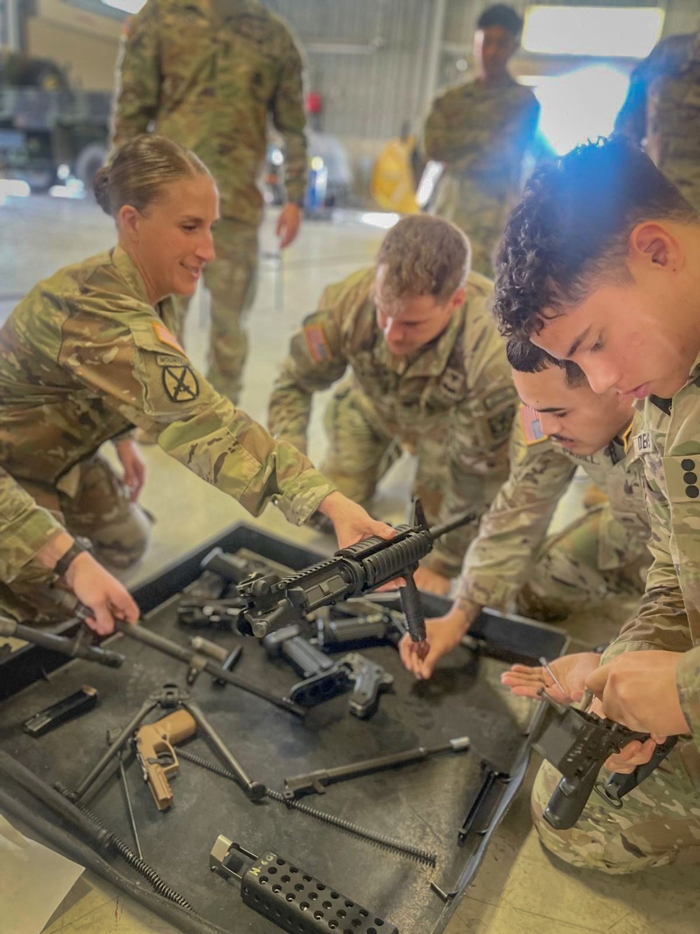 Army South NCOs prepare UTSA cadets for Ranger Challenge with weapons familiarization