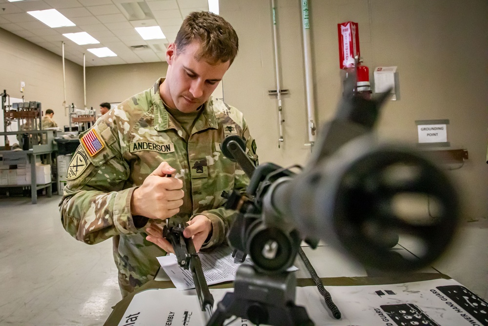 Army South leaders provide weapons familiarization to cadets before Ranger Challenge