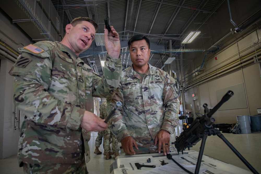 Army South leaders provide weapons familiarization to cadets before Ranger Challenge