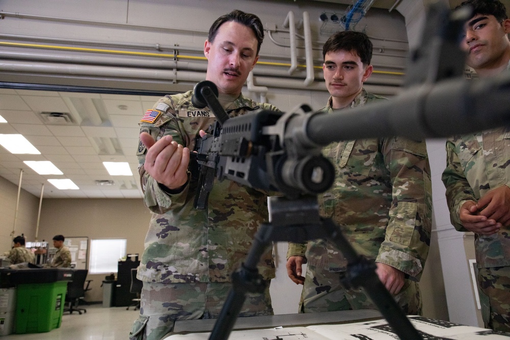 Army South leaders provide weapons familiarization to cadets before Ranger Challenge