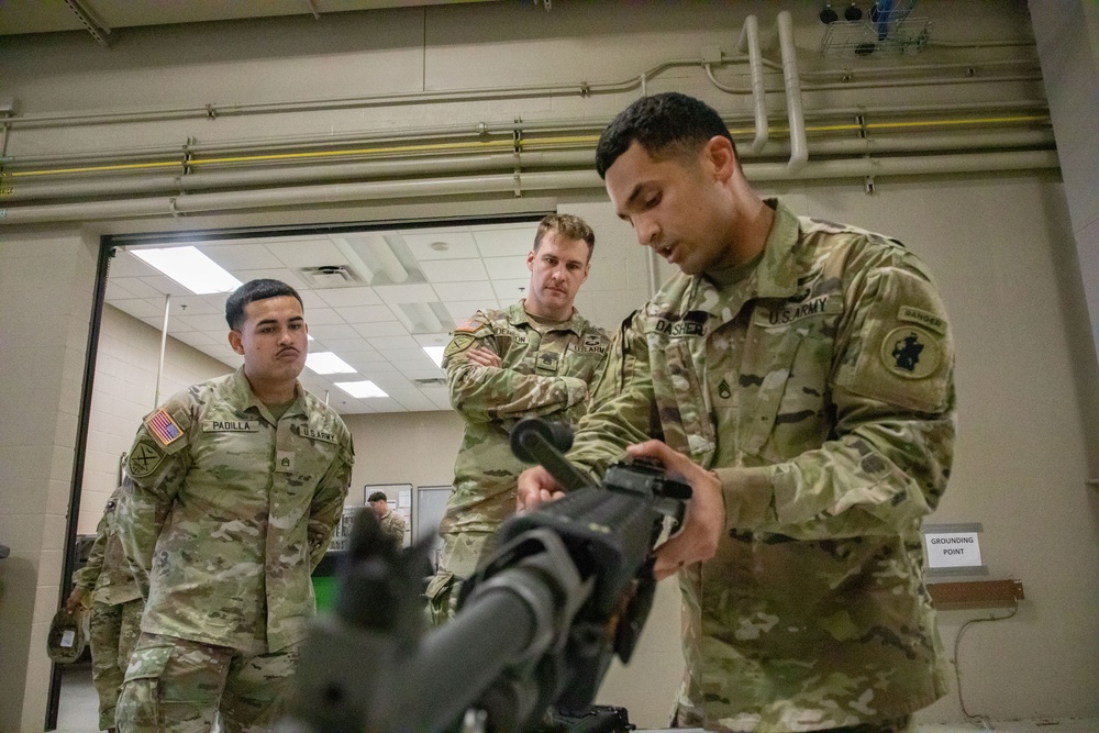 Army South leaders provide weapons familiarization to cadets before Ranger Challenge