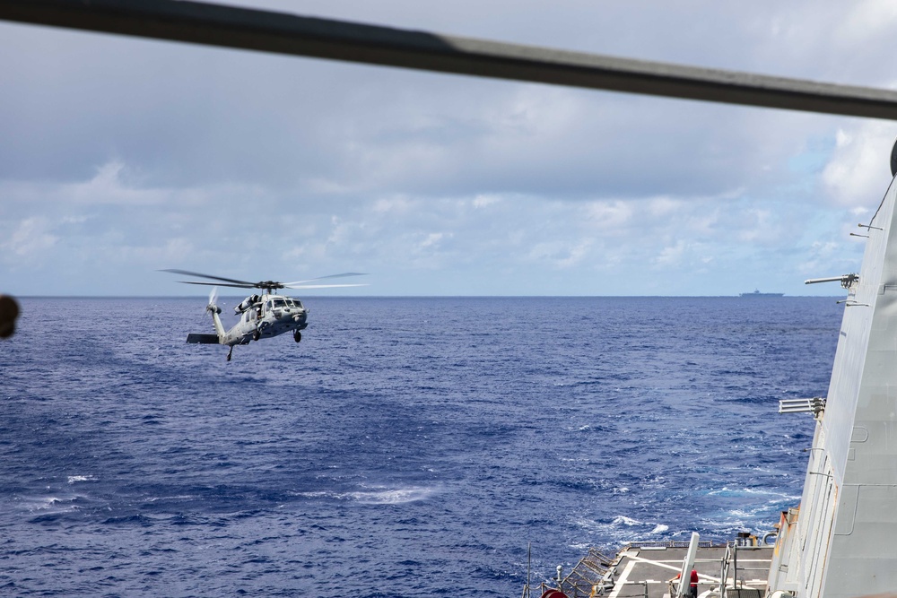 USS Higgins Conducts Flight Operations