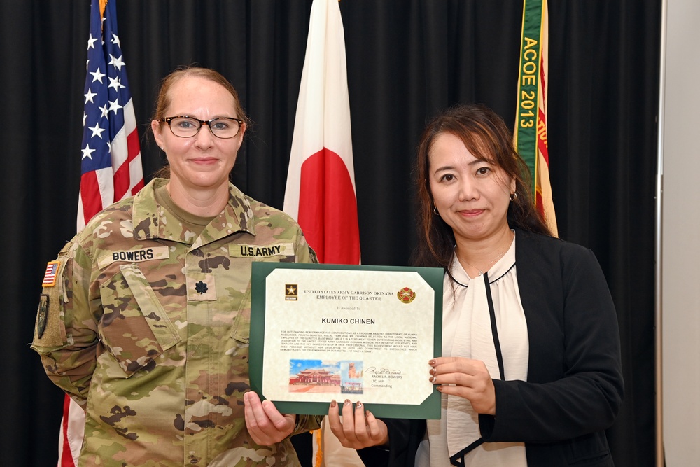 U.S. Army Garrison Okinawa Conducts Award Ceremony and 1st Quarter FY25 Town Hall Meeting