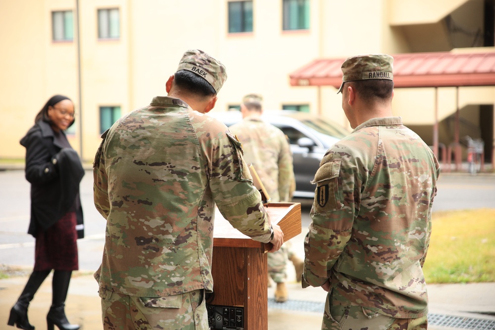 Ribbon-Cutting Ceremony Marks Renovation of Eagle Company Barracks