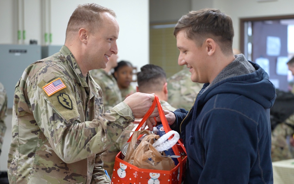 Thanksgiving Presents for Soldiers prepared by USAG DAGUE and 19th ESC