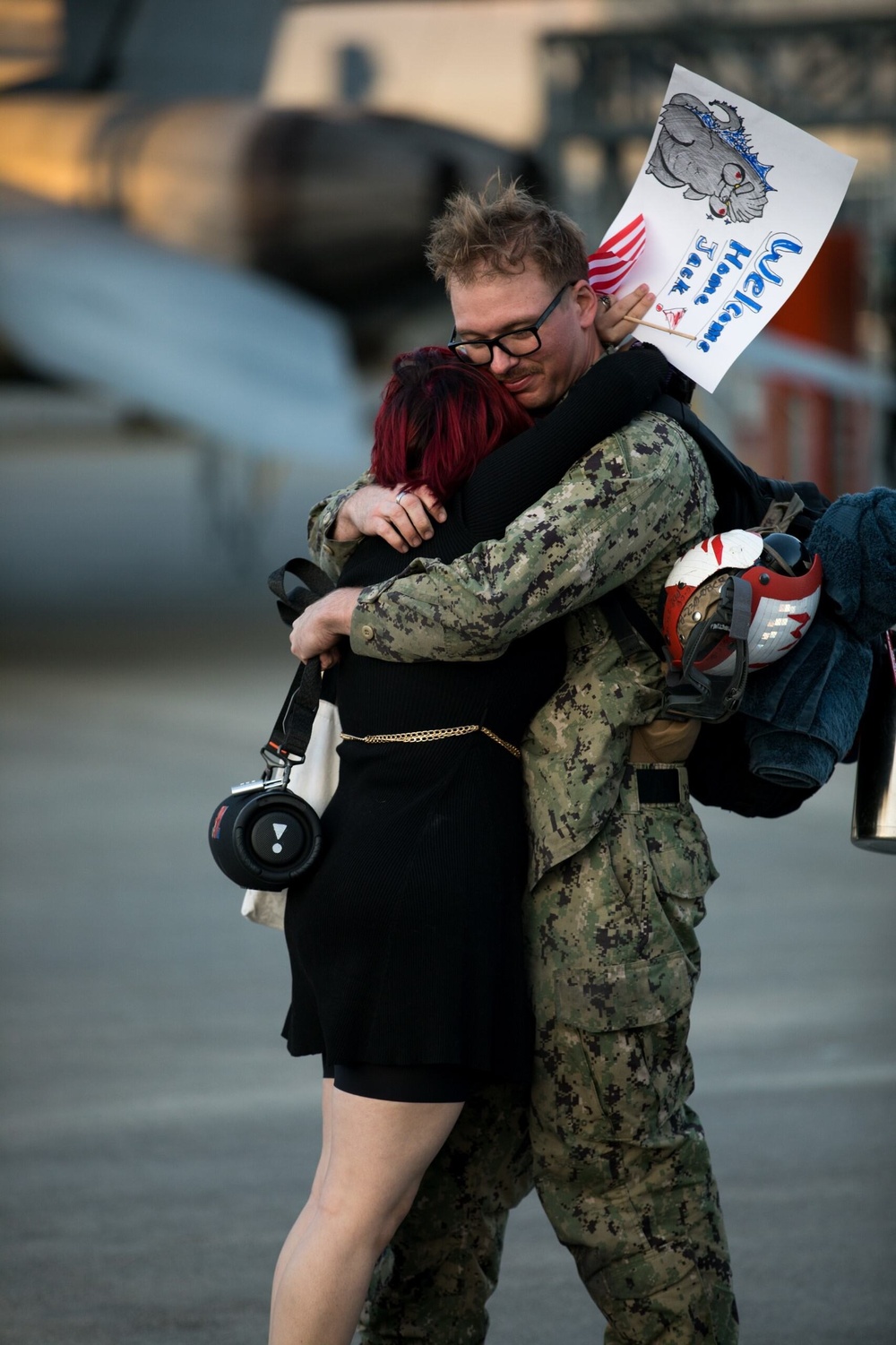 U.S. Navy Sailors return to Marine Corps Air Station Iwakuni, Japan