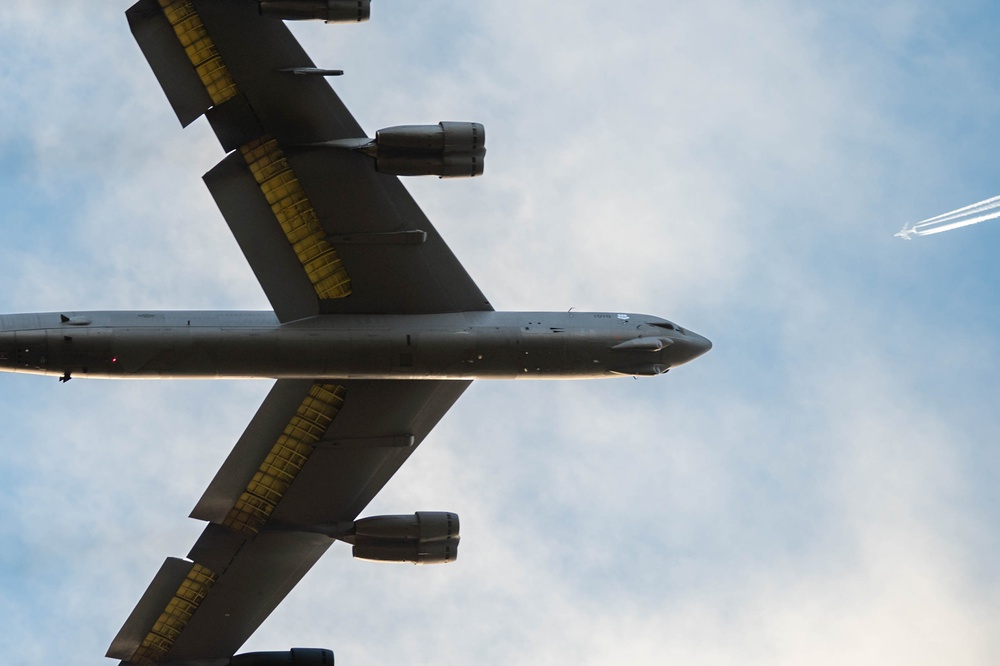 Two B-52s take off from RAF Fairford for Joint Exercise with Morocco