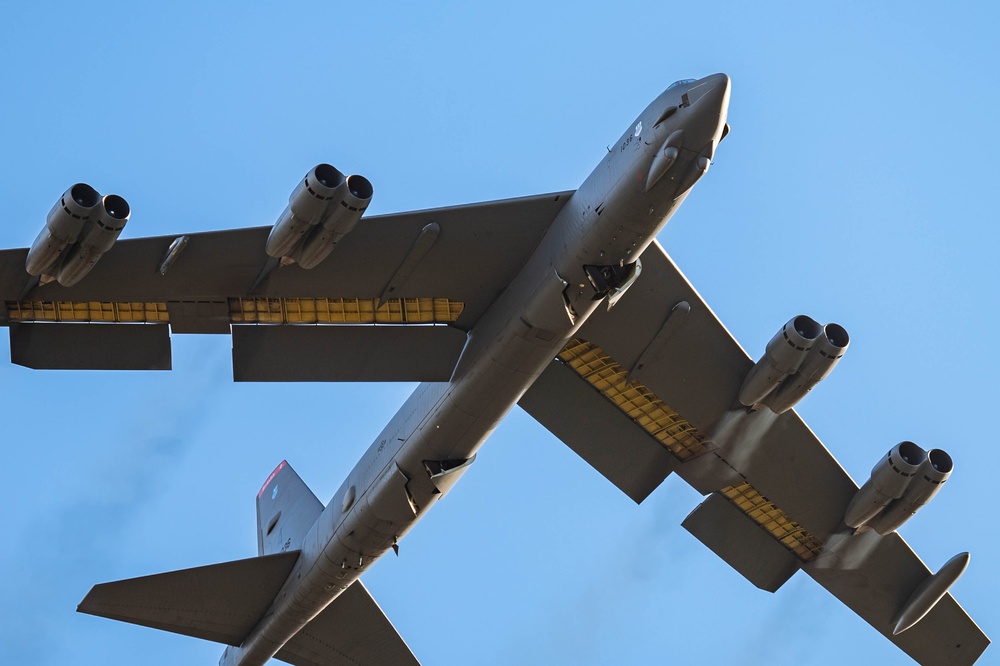 Two B-52s take off from RAF Fairford for Joint Exercise with Morocco