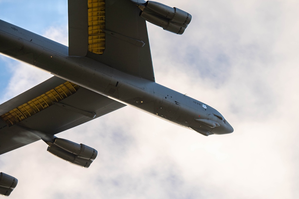 Two B-52s take off from RAF Fairford for Joint Exercise with Morocco