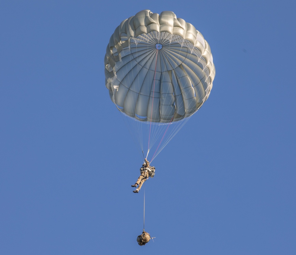 Green Berets Conduct Static Line Jump Into Gotland Island During ASP 25