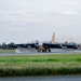 Two B-52s takeoff in support of Exercise APEX JET