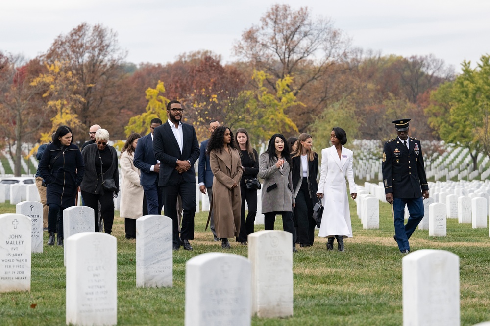 USO Visit to ANC Pays Respect to 6888th Central Postal Battalion