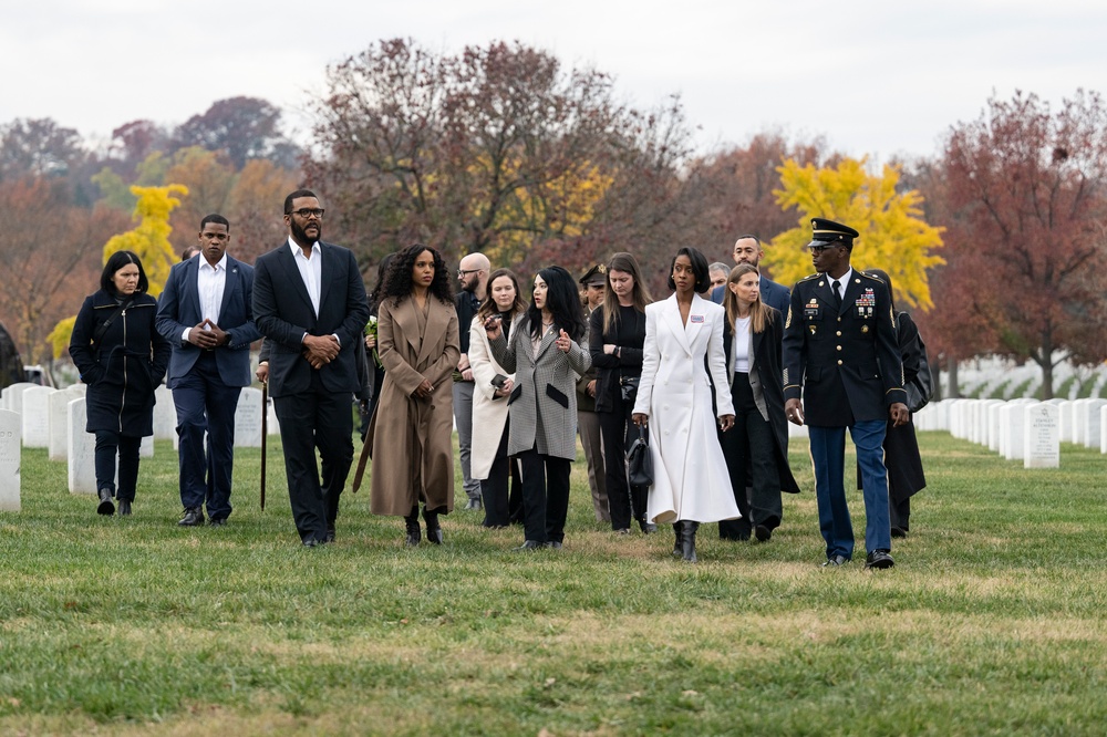 USO Visit to ANC Pays Respect to 6888th Central Postal Battalion