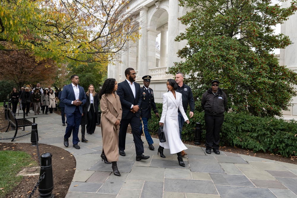 USO Visit to ANC Pays Respect to 6888th Central Postal Battalion