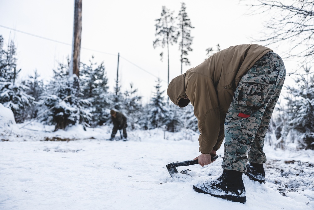 U.S. Marines Construct Area of Operations