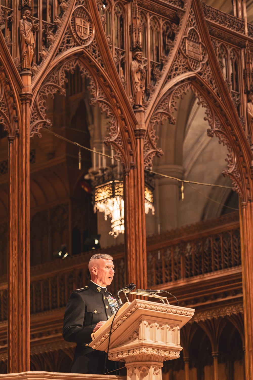 Commandant, Gen. Smith, Attends Birthday Worship Service