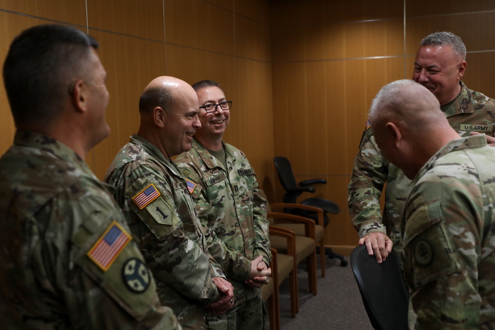 Promotion ceremony at Joint Force Headquarters for Major Gregg Murphy