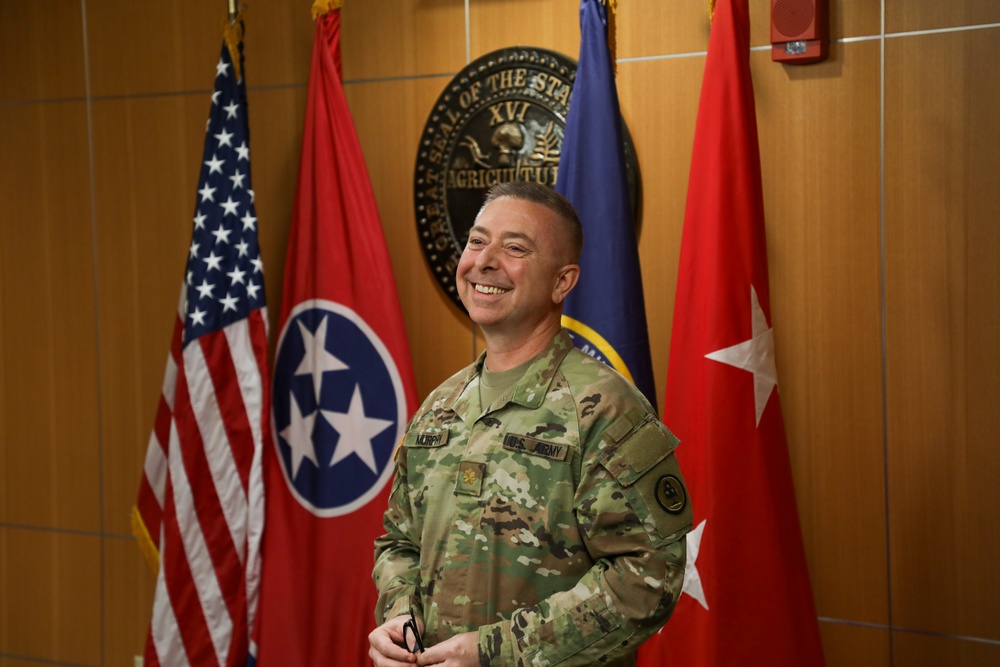 Promotion Ceremony at Joint Force Headquarters for Major Gregg Murphy