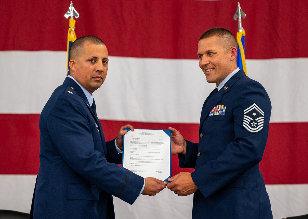 Senior Master Sgt. Jeremy Scoles Retirement