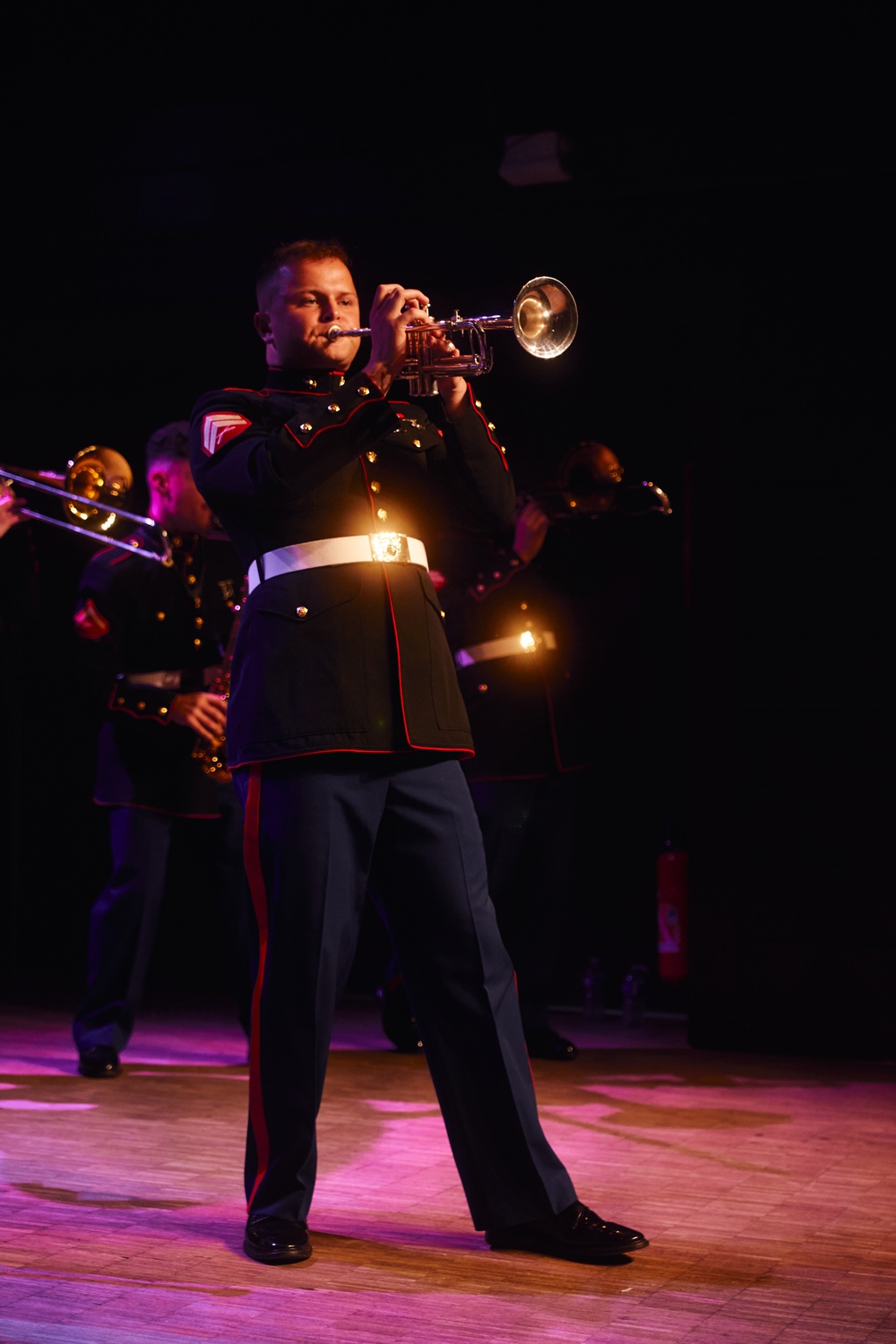 2nd MAW Band Commemorates 80th Anniversary of the Liberation of France