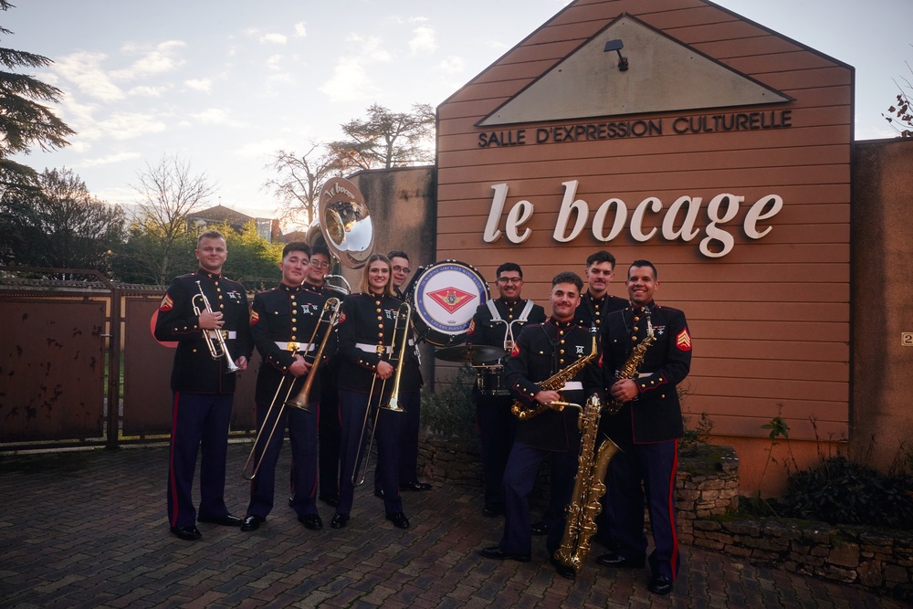 2nd MAW Band Commemorates 80th Anniversary of the Liberation of France