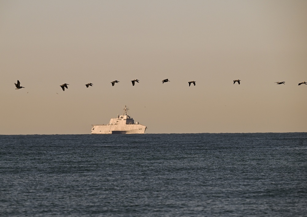 Combat System Check, Training on Tap as USS Canberra (LCS 30) Visits Naval Surface Warfare Center, Port Hueneme Division