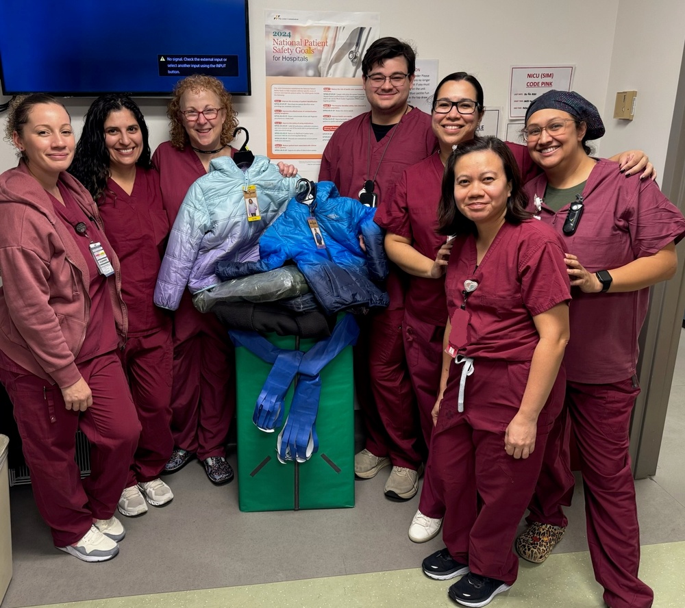 NICU team's coat drive supports local elementary school