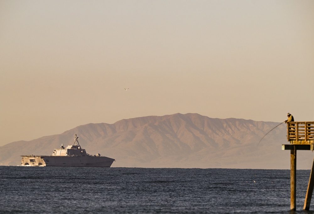 Combat System Check, Training on Tap as USS Canberra (LCS 30) Visits Naval Surface Warfare Center, Port Hueneme Division