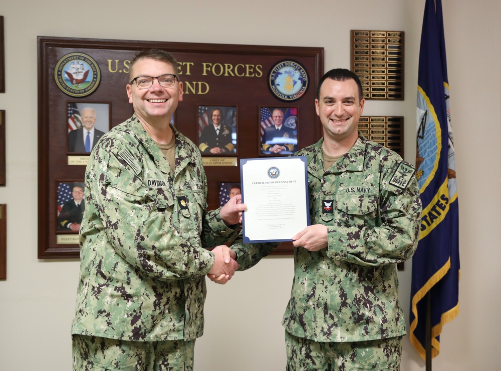 MU2 Honeycutt Reenlistment