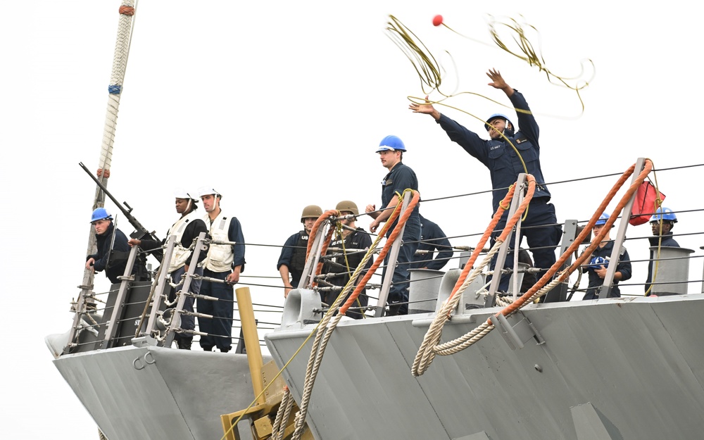 USS Curtis Wilbur arrives at NSWC PHD August 2024