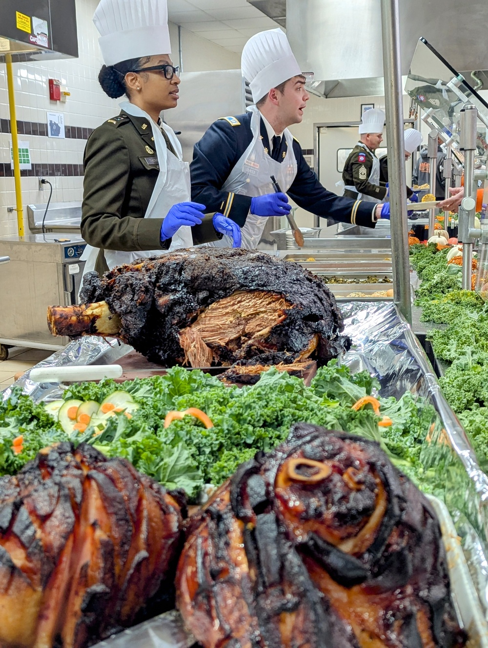 Fort Drum Soldiers share Thanksgiving meal together as culinary specialists showcase skills