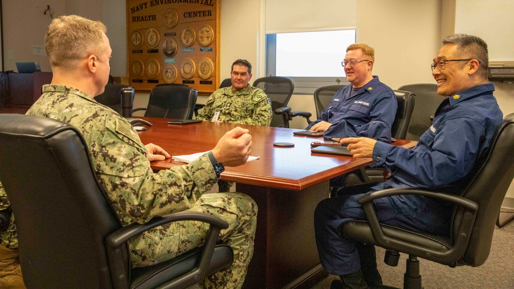 Coast Guard Leadership Visits Navy and Marine Corps Force Health Protection Command