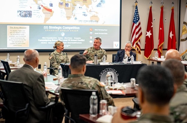 Lt. Gen. Mohan and Maj. Gen. Donahue Visit 528th Sustainment Brigade During ARSOF Sustainment Symposium