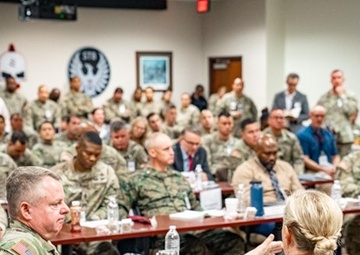 Lt. Gen. Mohan and Maj. Gen. Donahue Visit 528th Sustainment Brigade During ARSOF Sustainment Symposium