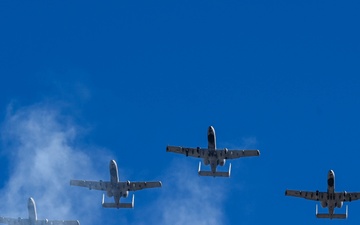 Maryland National Guard A-10C Thunderbolt II Flyover and Frog-X Jump at Baltimore Ravens Game