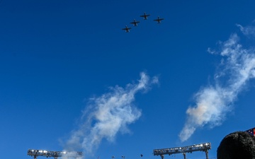 Maryland National Guard A-10C Thunderbolt II Flyover and Frog-X Jump at Baltimore Ravens Game