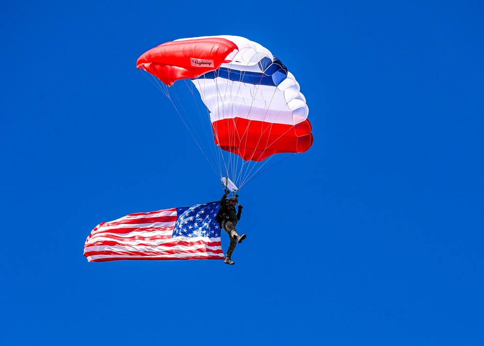 Maryland National Guard A-10C Thunderbolt II Flyover and Frog-X Jump at Baltimore Ravens Game