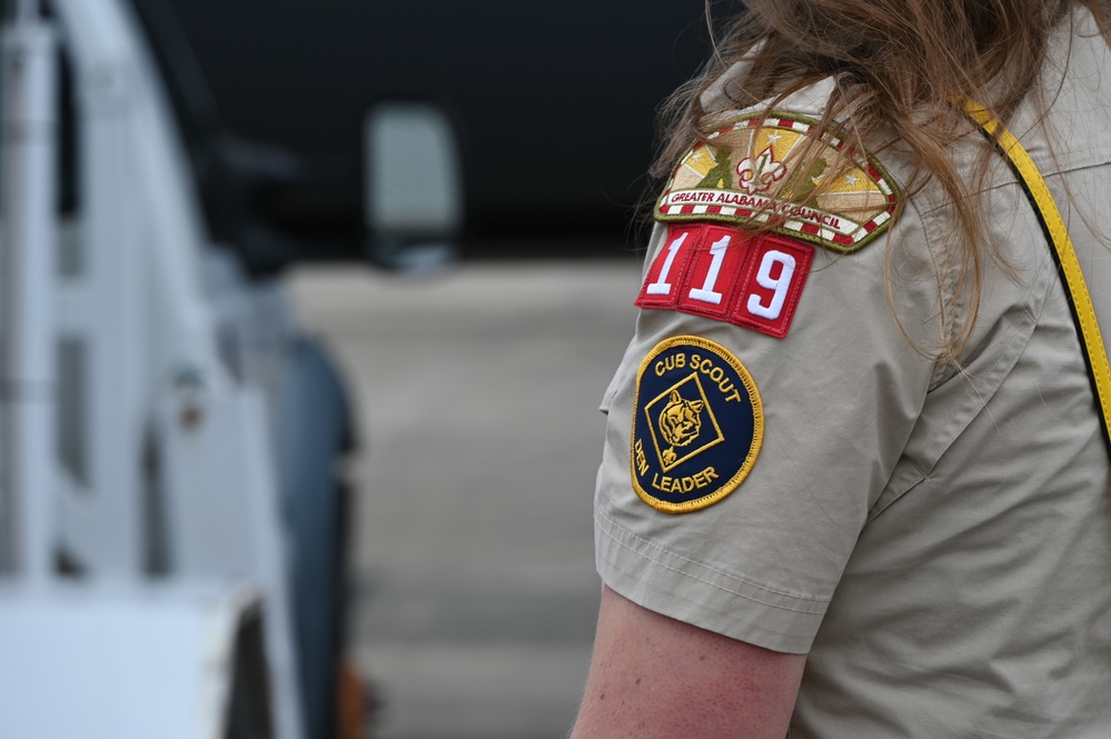 Shelby Scout Troop 119 Visits the 117th Air Refueling Wing