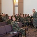 The Chaplain of the Marine Corps speaks to 3rd MAW Marines