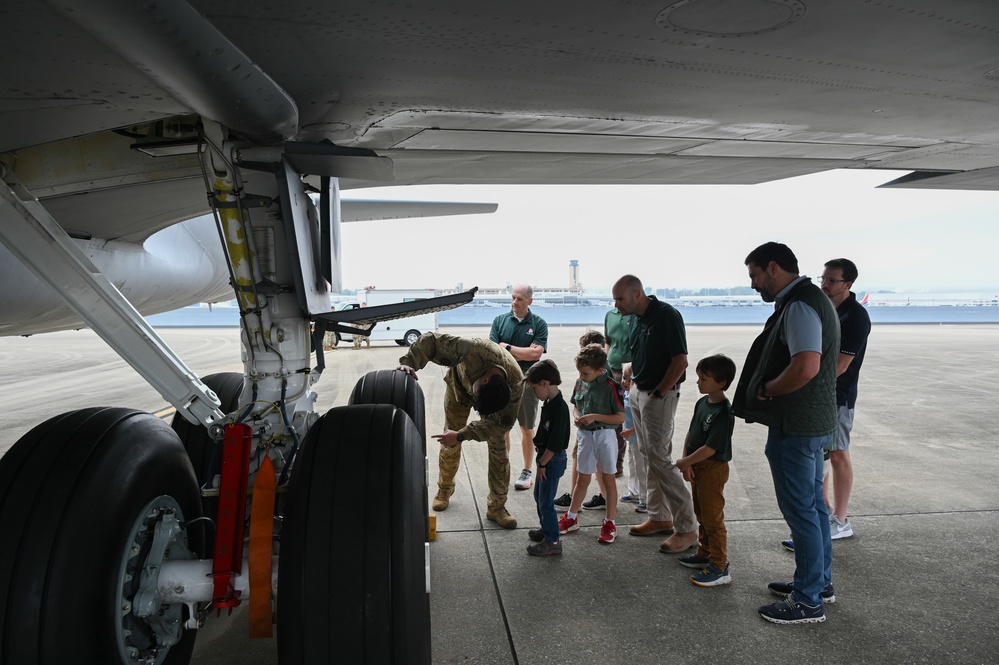 Trail Life USA takes a Tour of a 117th Air Refueling Wing Stratotanker