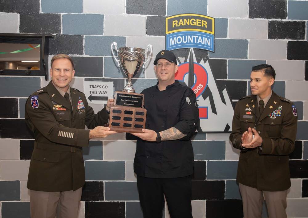 10th Mountain Division and Fort Drum host DFAC Thanksgiving Competition 2024