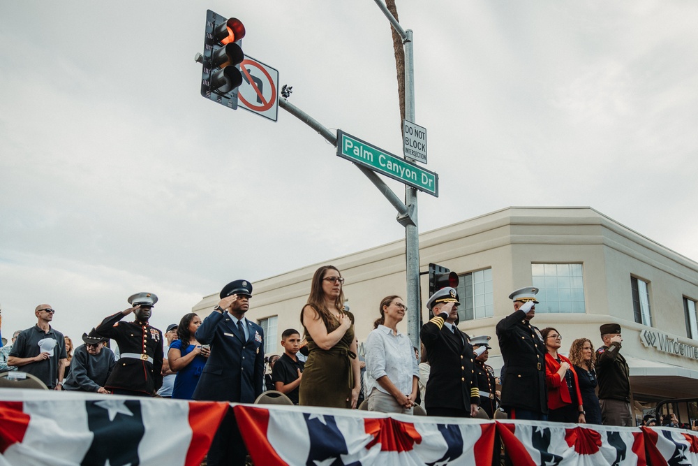 MCAGCC Marines and Sailors march in Palm Springs’ 27th Annual Veterans Day Parade