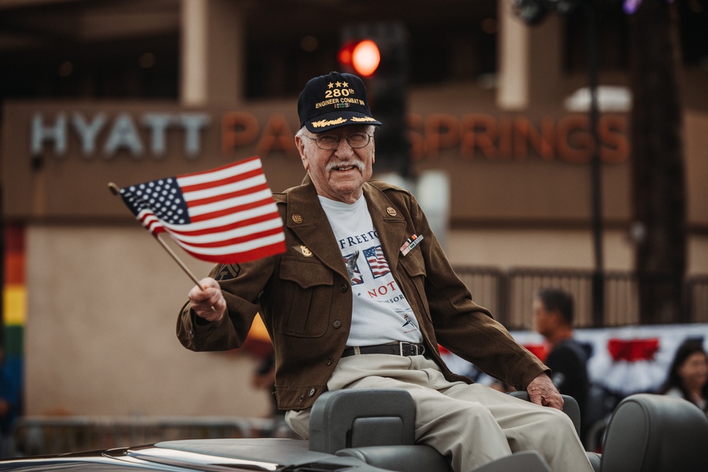 MCAGCC Marines and Sailors march in Palm Springs’ 27th Annual Veterans Day Parade