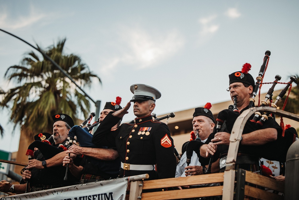 MCAGCC Marines and Sailors march in Palm Springs’ 27th Annual Veterans Day Parade