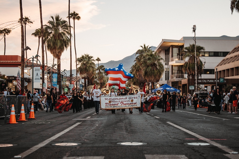 MCAGCC Marines and Sailors march in Palm Springs’ 27th Annual Veterans Day Parade